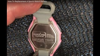 How To Replace A Timex Or Other Sports Watch Battery