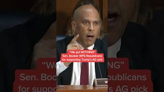 'We got NOTHING': Sen. Booker RIPS Republicans for supporting Trump's AG pick