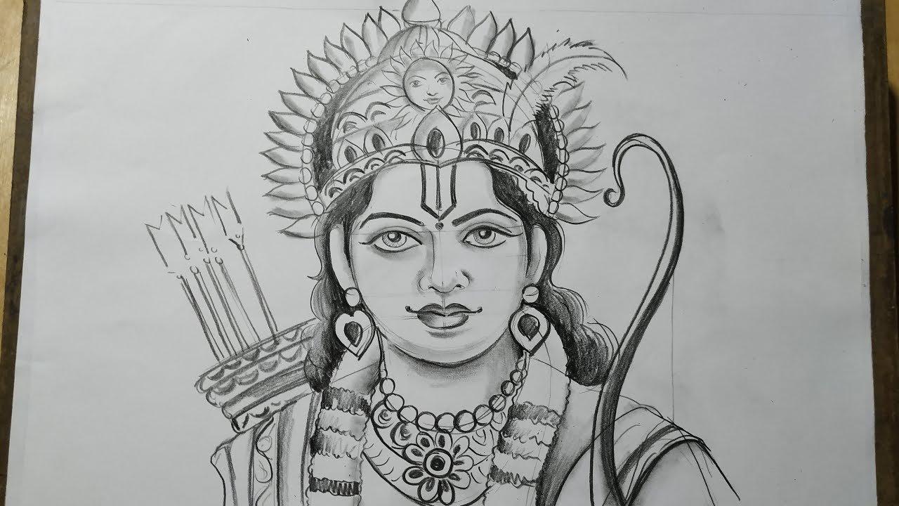 Painting Of Jai Shri Ram In Painting Art Of  GranNino