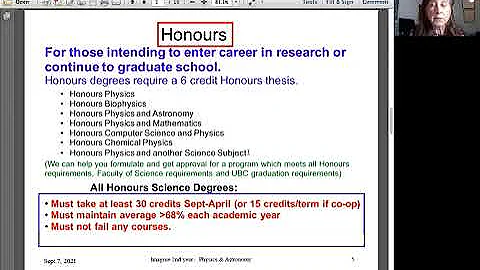 PHAS Undergrad Program Options (2021)  Janis McKenna