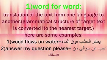 Translation: "techniques, problems, definition of translation