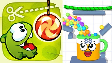 Cut The Rope vs Rope and Balls  - MAX LEVEL Gameplay Walkthrough (Android,iOS) NEW UPDATE