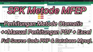 Source Code SPK Method MFEP | Download Website SPK Method MFEP | Application SPK Method MFEP PHP ...