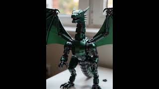 Epic Metallic Dragon Transformation | Mechanical Cube to Wyvern   #Transformers #mechanic #foryou