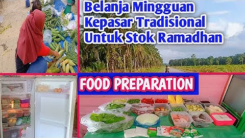 BELANJA MINGGUAN KE PASAR TRADISIONAL || FOOD PREPARATION || DAILY VLOG IRT DESA@bundatwinrumahpink