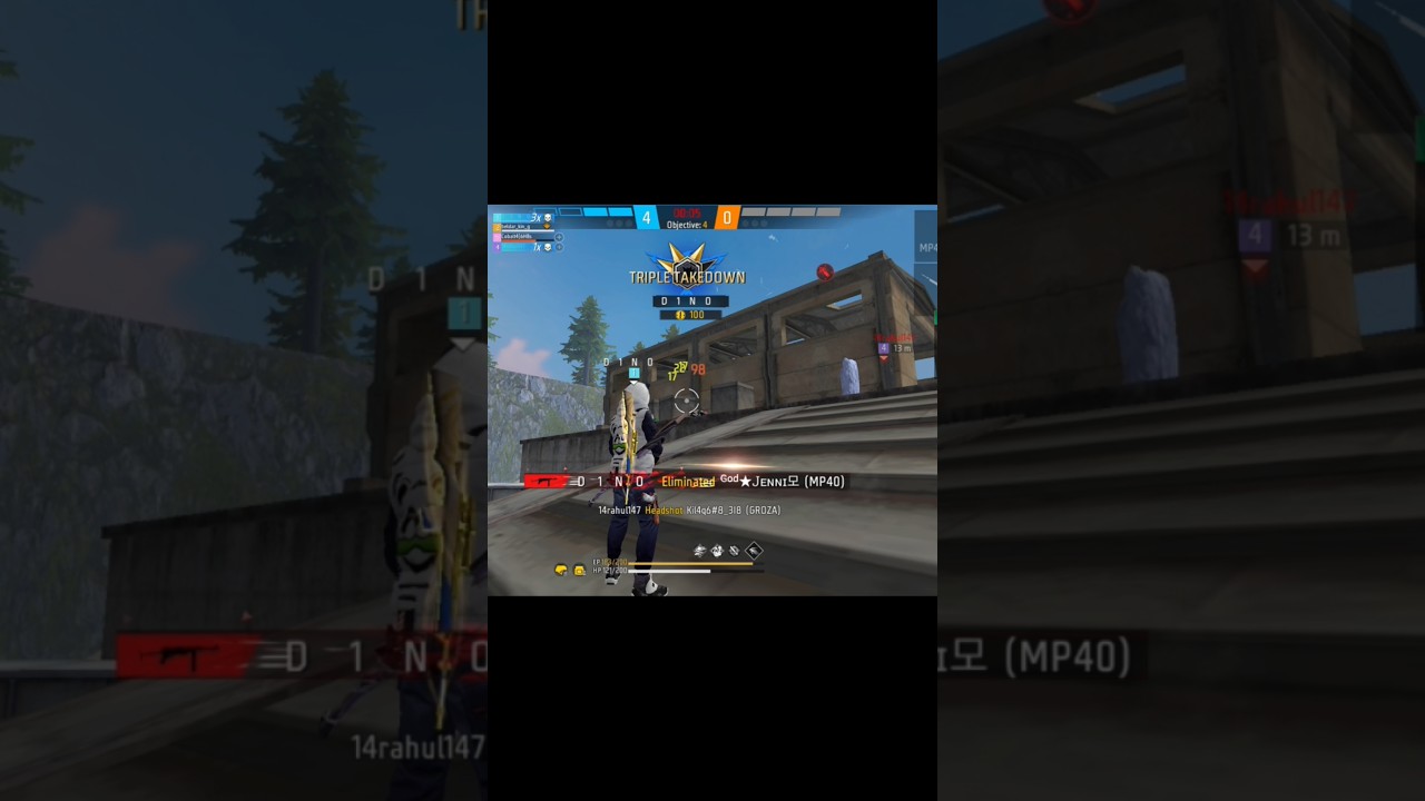 cobra mp40 Booyah in CS rank mode freefiremax dinogaming ☠️🤡 