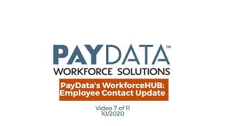 WorkforceHUB - Employee Contact Update