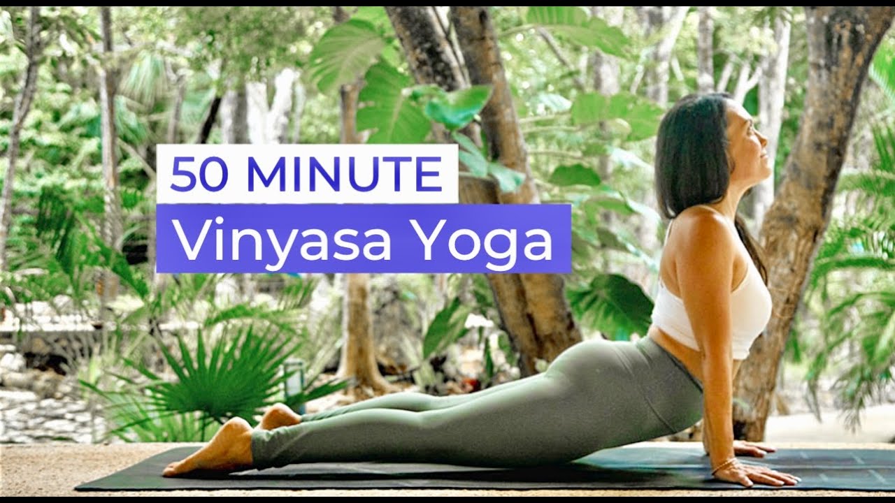 50 Min Vinyasa Yoga Flow | Full Body Strength and Flexibility for Hips & Hamstrings | Intermediate