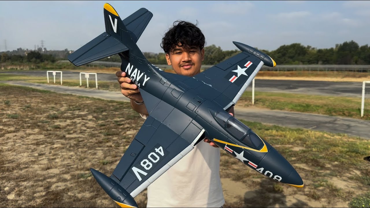 FREEWING F9F PANTHER 4S 64MM EDF JET - $140 POWERHOUSE!