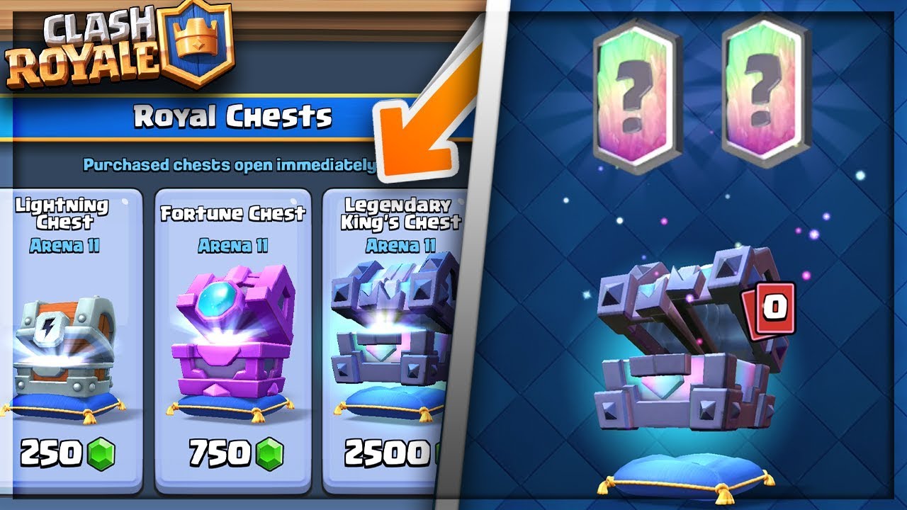 Opening All New Chest In Clash Royale Legendary King Chest
