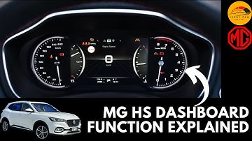 MG HS Tutorial -- Dashboard Functions and Controls Explained -- Complete Guide - 2018 to 2023