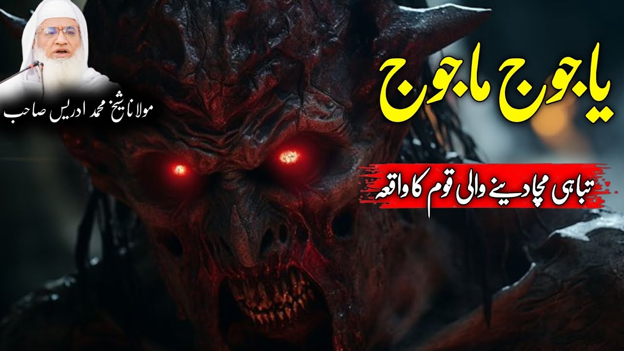 Pashto Bayan / Maulana sheikh Mohammed idrees sahib / Pashto \ یا جوج ماجوج کا مکمل واقعہ 