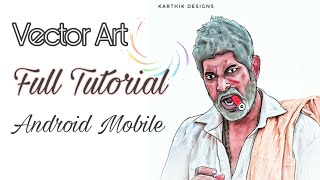 how to make vector image in autodesk sketchbook Tutorial | Karthik Designs |