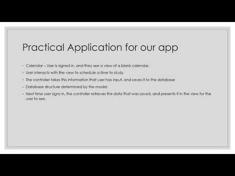 BYUI Presentation - MVC Design Pattern