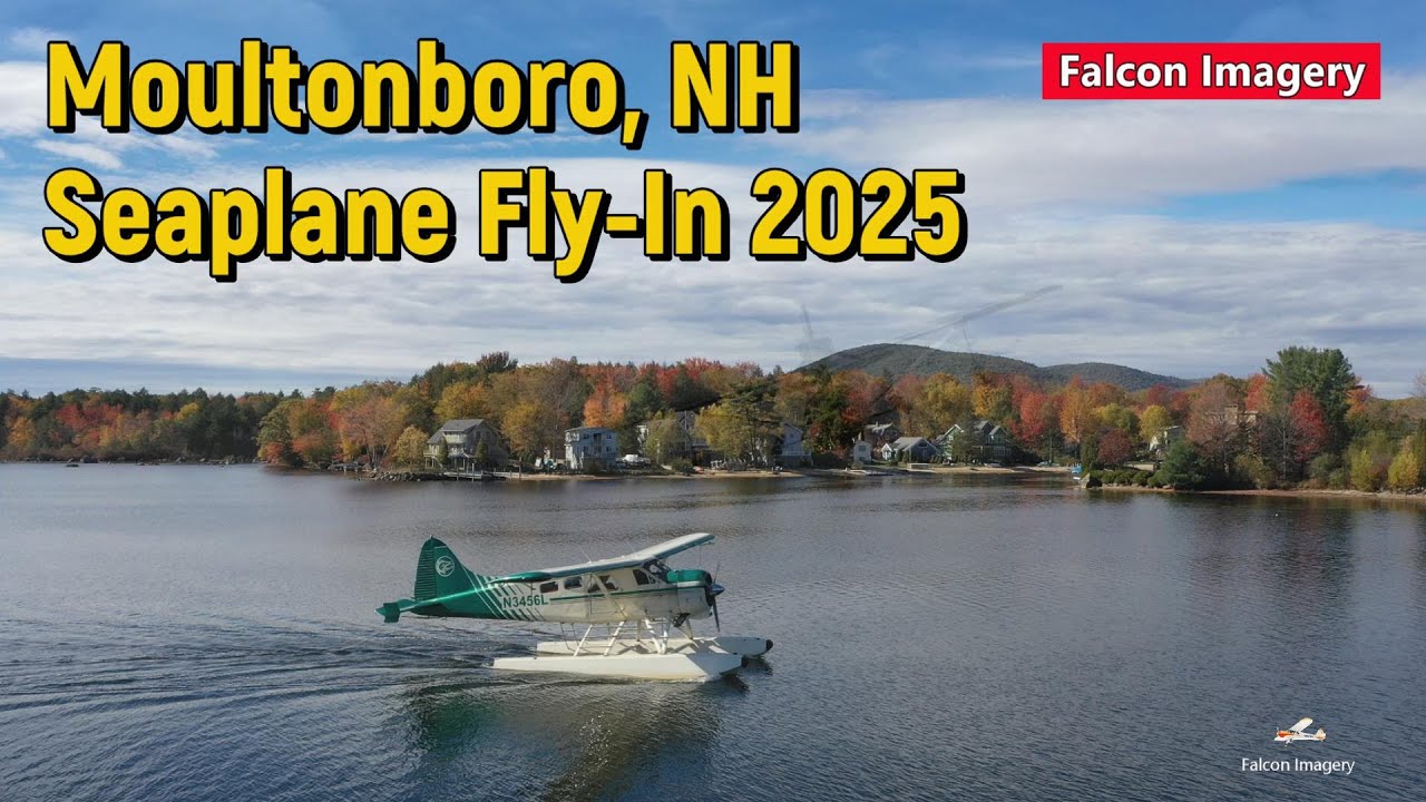 Полёт на гидросамолёте в Моултонборо, Нью-Гэмпшир, 2025 г.