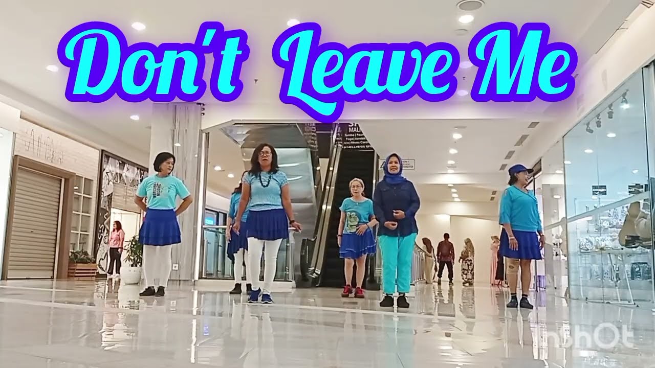 Don't Leave Me - line dance//Choreographed by Tewe, Ingrid Pakasi & Diana Ares//demo aRMall Class 