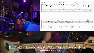 [BASS TAB] Nobody Knows You When You're Down and Out – Eric Clapton (1992 Unplugged) | Ep.177
