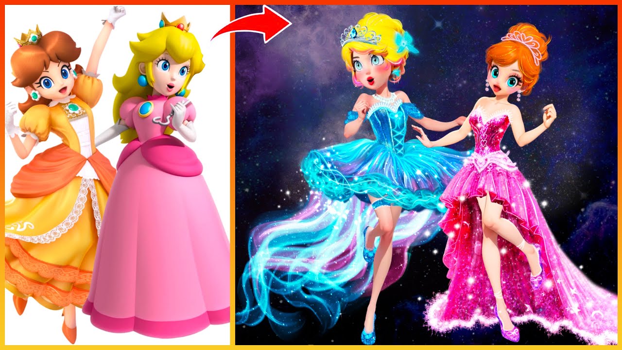 Mario: Princesses Peach Stunning Transformation for the Daisy | Fashion Wow
