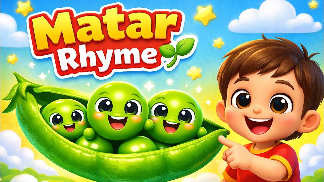 Hari Hari Matar 🌱 | Kids Hindi Rhyme | Baby Songs | 3D Animation