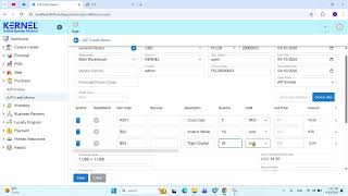 ដកស្ដុកត្រលប់  Create AP Credit Memo V3 SPA