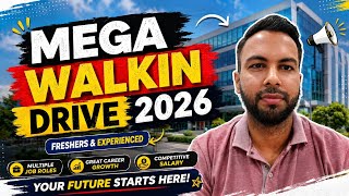 Mega Walkin Updates 2026 | Freshers Jobs 2026 | Direct Selection