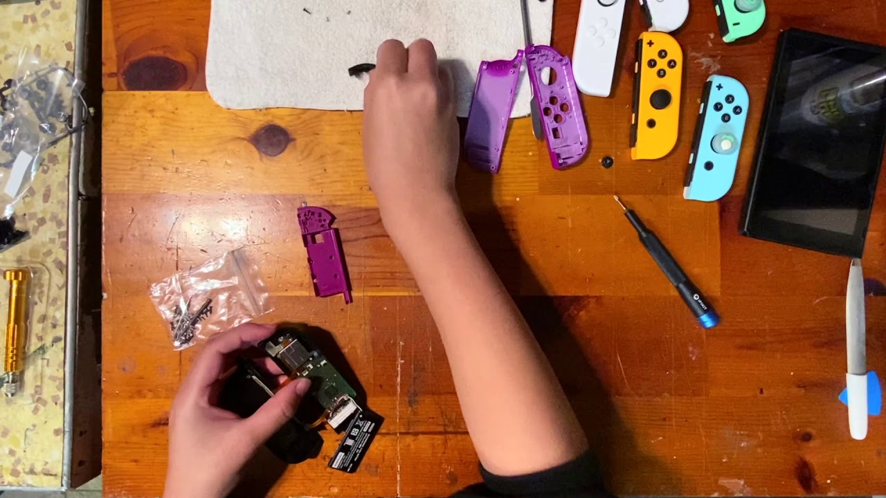 Joycon Mod Time Lapse - Black Shell/D-Pad