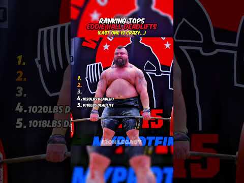 Ranking Top5 Eddie Hall Deadlifts Subscribe For More Daily Content Eddiehall Deadlift