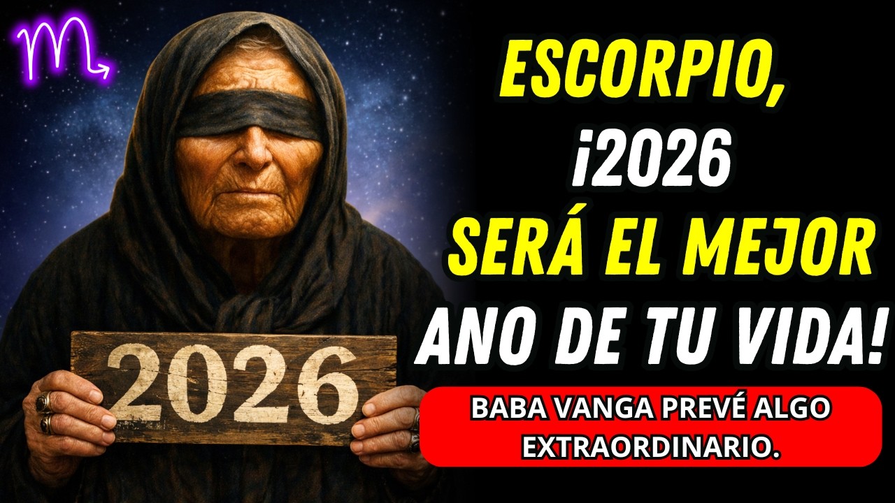 Escorpio, ¡2026 Será el Mejor Año de Tu Vida! Baba Vanga te Explica Por Qué.