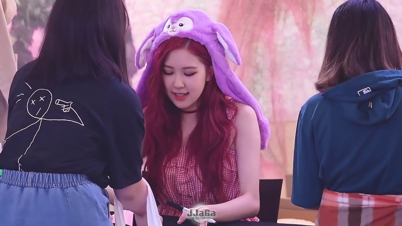 180708 블랙핑크 로제 직캠 (BLACK PINK ROSE Focus) -'팬사인회 모음' (Fancam) By.JJaGa !팬사인회 @여의도 IFC몰