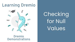 Dremio Cloud Demonstrations - Checking for NULL Values