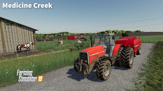 Baling Alfalfa Hay to Feed Horses, Buying Animals│Medicine Creek│FS 19│Timelapse #04