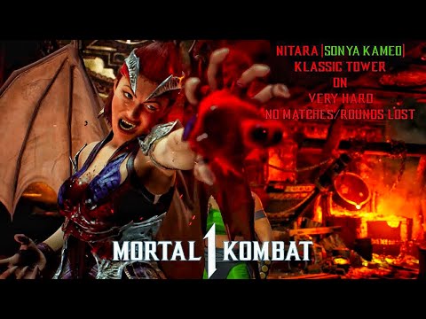 Mortal Kombat 1 - Nitara (Sonya Kameo) Klassic Tower On Very Hard No Matches/Rounds Lost