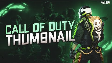 create a call of duty Mobile thumbnail on android...!