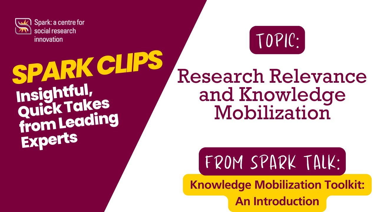 Research Relevance and Knowledge Mobilization - Spark Clips - YouTube