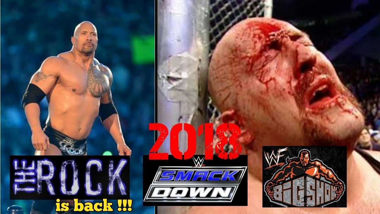 VIRAL 2018 THE ROCK kembali ke Smackdown,BIG SHOW sekarat di hajar di ring - YouTube