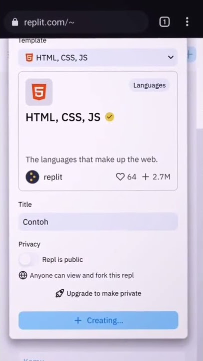 ni Cara jadiing html ke link yha👀jangan lupa like komen Dan follow biar making semangat buatnya 🙏☺