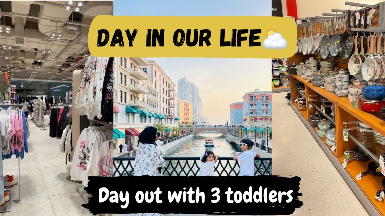 Day In My Life with my 3 Toddlers⛅️Our Perfect Day out Together!✨#productive #dayinmylife #momlife 