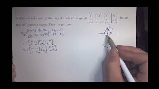 Rotate a diamond is formed by attaching the vectors [1,0], [-1,0], [0,2], [0,-2] CCW 90 degrees.