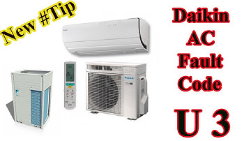 How to solve daikin air conditioner error code u3?