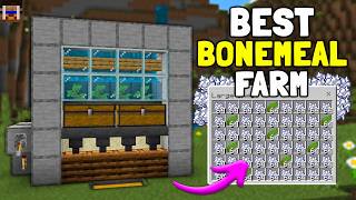 Best Bonemeal Farm in Minecraft Bedrock 26 - 1 21