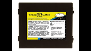 Go Power! TS-30 30 Amp Automatic Transfer Switch - Overview