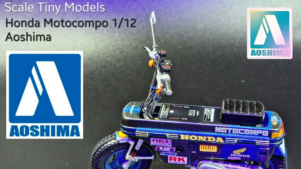 Aoshima Scale 1/12 /Honda Motocompo / Building Custom / Step by Step