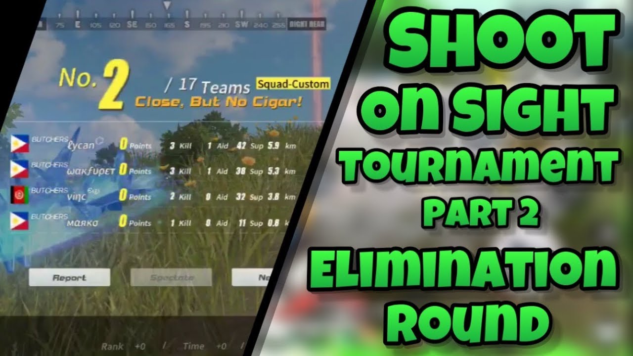 SOS Tournament Elimination Round (Part II) - Rules of Survival | Kill Compilation