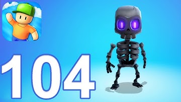Stumble Guys - BONES NOIR - Gameplay Walkthrough Part 104 (iOS, Android)
