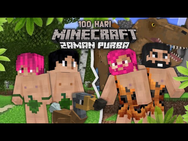 100 Hari Minecraft Di Zaman Purba!! Duo Cupu class=