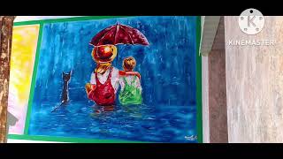 Cafe Wall Painting ❤️