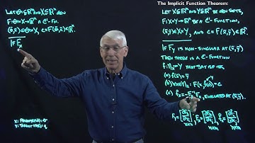 Lecture 37(D): The Implicit Function Theorem