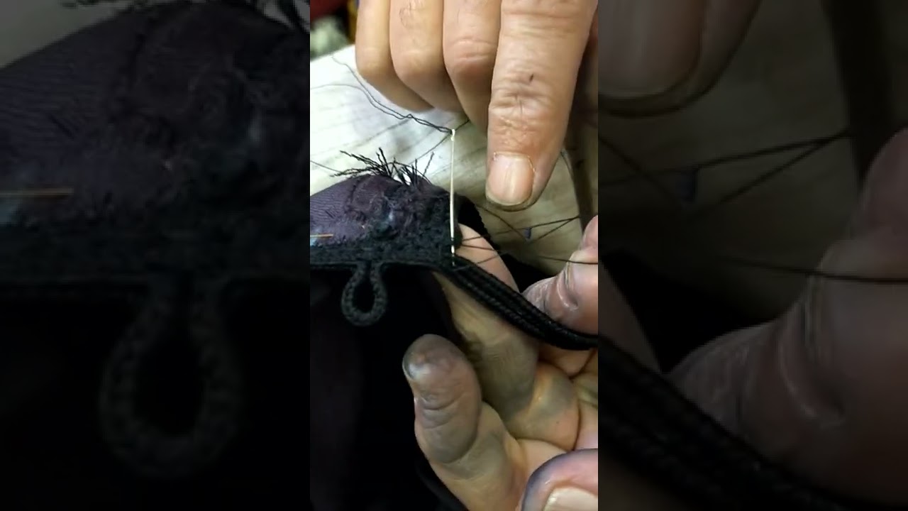 طريقة تركيب القطان والجديله أو الضفيرة وغيرهم بالعبايه واصعب شغل القطان بالعبايه