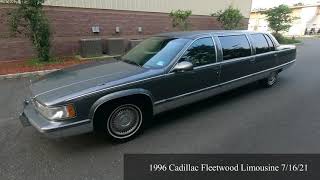 1996 Cadillac Fleetwood Limousine 7/16/21