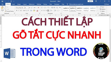 Cách gõ tắt trong word cực dễ